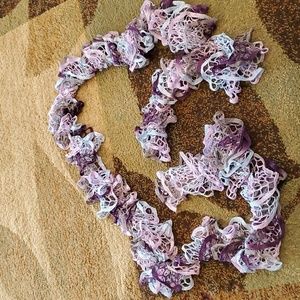 Women's hand crocheted 97" scarf